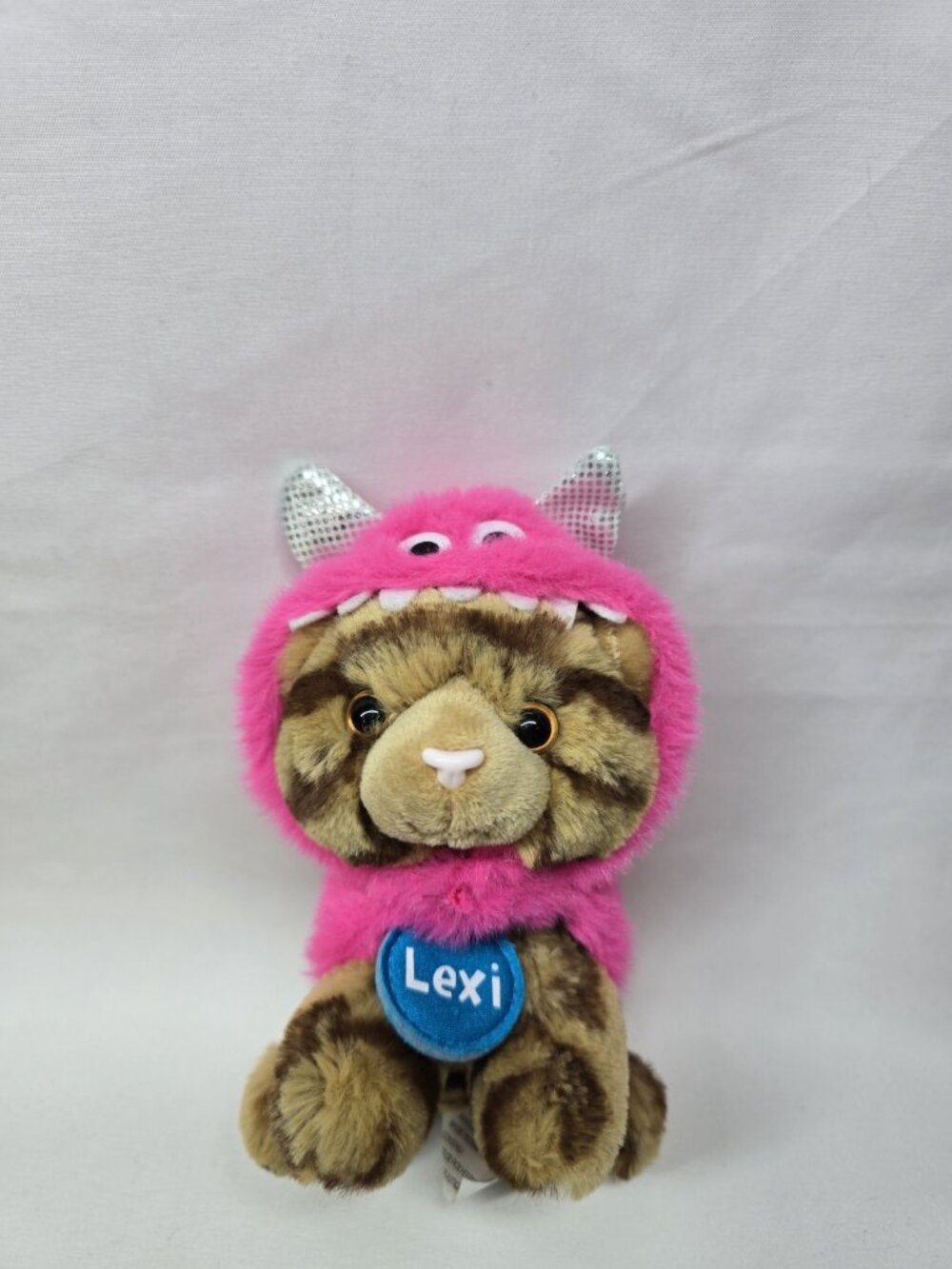 Justice Pet Shop Striped Kitty Cat Lexi small Plush & Beans 4.5" tall GUND